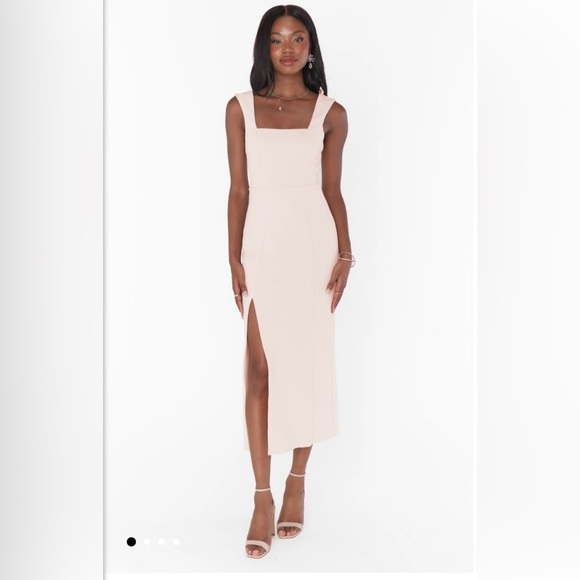 Show Me Your Mumu weddings Eden Blush Pink Maxi Dress Size M - Picture 7 of 8